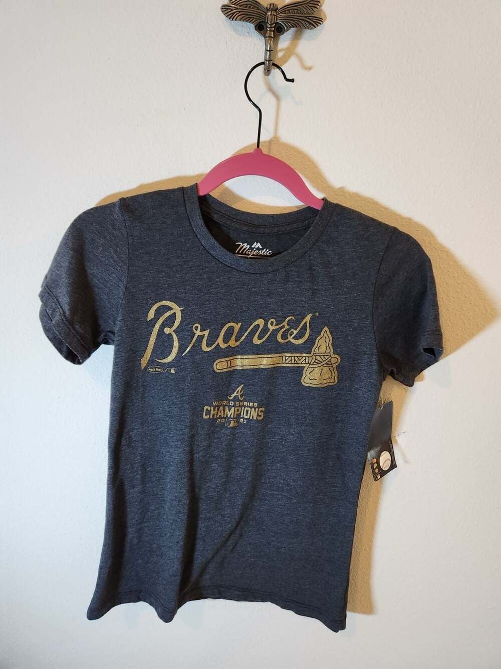Atlanta Braves 2021 World Series Champions T-Shirt Women's S NWT